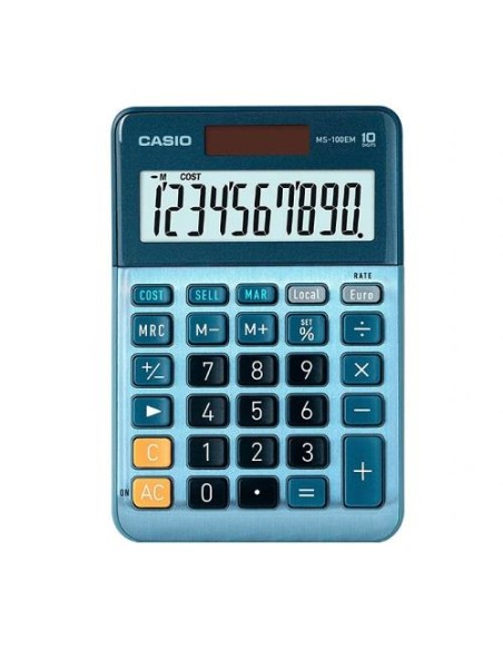 CALCULADORA CASIO MS-100EM 10 DIGITOS Y SOLAR