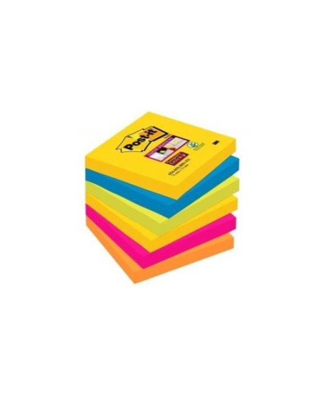 PACK  6 BLOCK POST-IT Z-NOTES  76X76 NEON 100H/BLOCK  R-330 NR  3M   FT510089939 CSUR 29392
