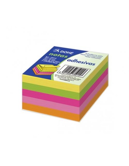 TACO NOTAS ADHESIVAS 51X51 COLORES  NEON DOHE 75015  (24)