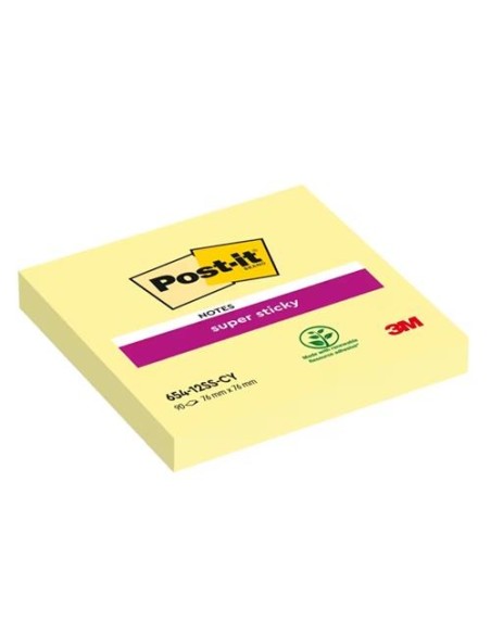 POST IT 76X76 SUPER STICKY AMARILLO 654-SSCY-EU  3M 70005197887