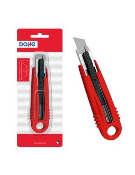 CUTTER CORTADOR PROFESIONAL MAXIMA SEGURIDAD RETRACTIL DOHE 79268