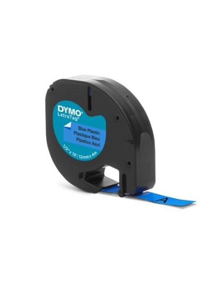 CINTA DYMO LETRATAG PLASTICO NEGRO/AZUL REF.90205 NEWELL S0721650