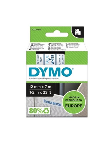 CINTA DYMO 12X7 AZUL/BLANCO 45014 NEWELL  S0720540