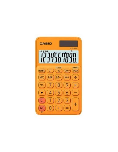 CALCULADORA CASIO SL-310UC-RG-S-EC NARANJA