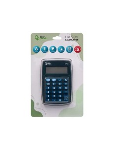 CALCULADORA LIDERPAPEL DE BOLSILLO XF02 8 DIGITOS PILAS COLOR AZUL CSUR 163467