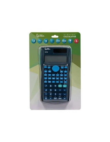 CALCULADORA CIENTIFICA XF32 12 DIGITOS 240 FUNCIONES CON TAPA SOLAR Y PILAS TECLAS COLOR AZUL CSUR 163497
