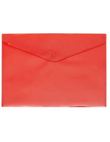 SOBRE BROCHE PP FOLIO GRAFOPLAS ROJO 04871251 (60)