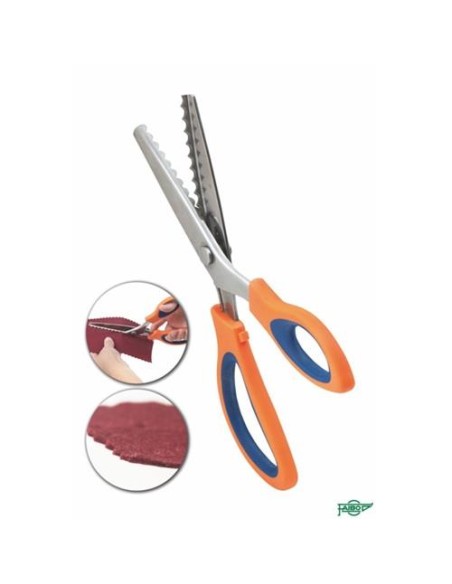 TIJERA PARA FIELTRO Y PAPEL HASTA 180 GRAMOS EN FORMA DE ONDAS FAIBO 7640B-5