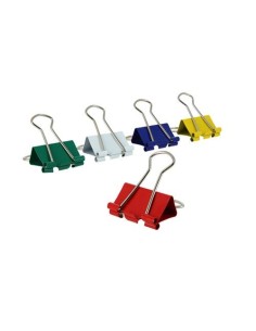CAJA 12 PINZAS 25MM COLORES SURTIDOS GRAFOPLAS 00028599
