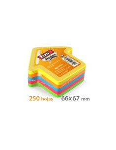 NOTAS ADHESIVAS FIXO FLECHA 50H 5 COLORES NEON GRAFOPLAS 65007380