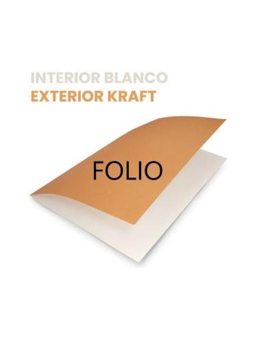 SUBCARPETA  KRAFT BICOLOR GRAMAJE 240GRS  COD-17976 POR UNIDAD
