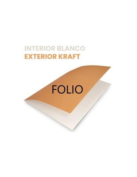 SUBCARPETA  KRAFT BICOLOR GRAMAJE 240GRS  COD-17976 POR UNIDAD