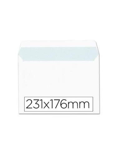 SOBRE CUARTILLA 176X231 BLANCO  AUTODEX 90GRS POR CAJA 500U SAM 266965