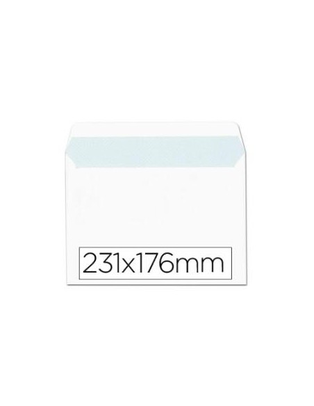 SOBRE CUARTILLA 176X231 BLANCO  AUTODEX 90GRS POR CAJA 500U SAM 266965