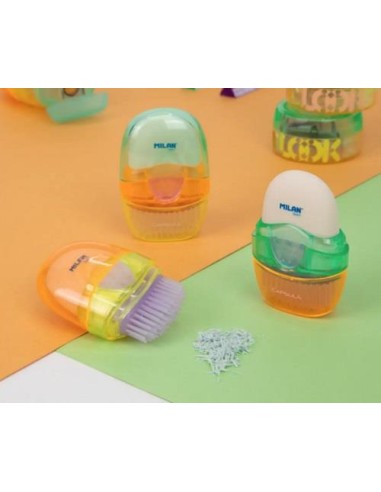 GOMA DE BORRAR + CEPILLO CAPSULE MILAN 4900116 (16)