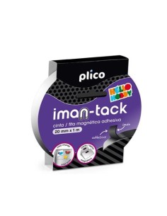 CINTA ADHESIVA IMANTADA 20MM X 1 METRO PLICO 13314