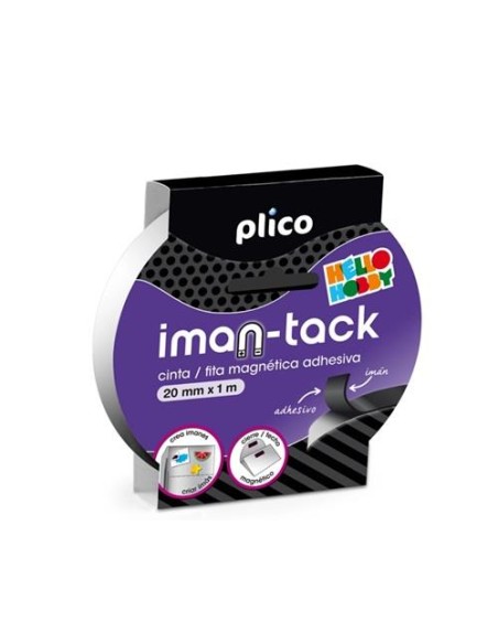 CINTA ADHESIVA IMANTADA 20MM X 1 METRO PLICO 13314