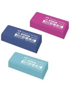 GOMA DE BORRAR COLORES SURTIDOS DUST-FREE FABER CASTELL 187219 (30)
