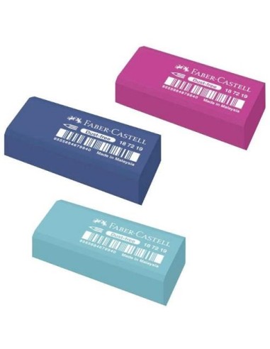 GOMA DE BORRAR COLORES SURTIDOS DUST-FREE FABER CASTELL 187219 (30)