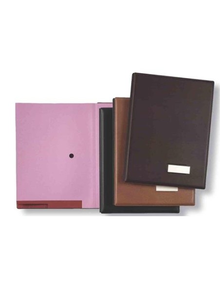 PORTAFIRMAS PARDO 18 SEPARADORES ACOLCHADO MARRON 87506