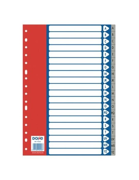 SEPARADOR ABECEDARIO PLASTICO FOLIO DOHE  90456