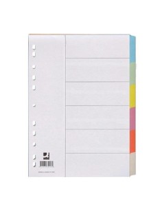 SEPARADOR  6 COLORES CARTULINA A4 CONNECT KF00187 CSUR 32588