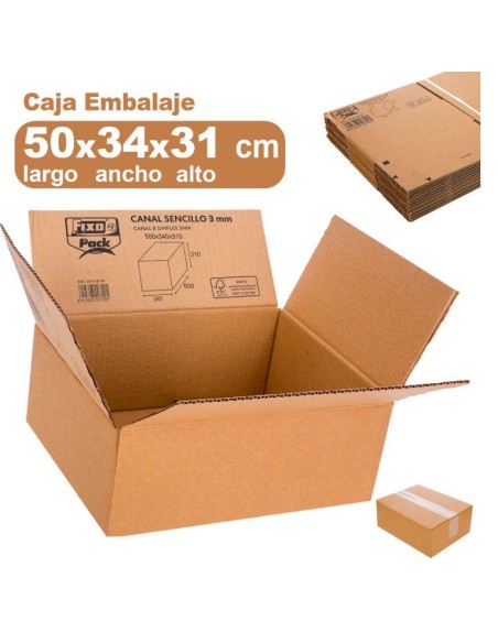 CAJA DE CARTON 500X340X310 GRAFOPLAS  Nº 298 18108