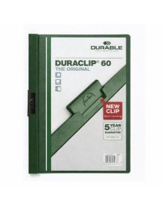 CARPETA DURABLE DE PINZA DURACLIP 60 HOJAS VERDE 142209-05