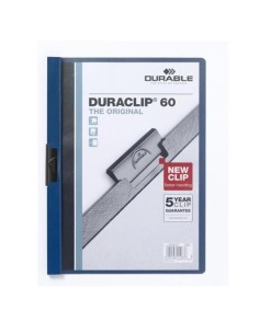CARPETA DURABLE DE PINZA DURACLIP 60 HOJAS AZUL 142209-07