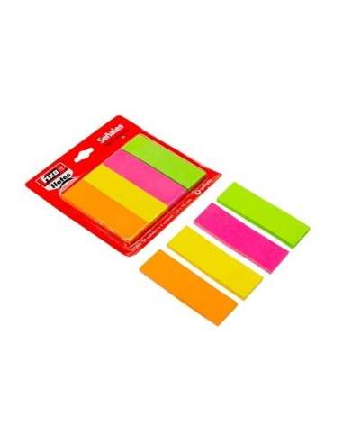 PUNTOS DE PAGINA FIXO NOTES   24X76 mm PACK DE 4 BLOCKS NEON GRAFOPLAS 65005080