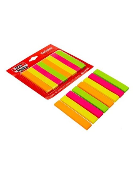 PUNTOS DE PAGINA FIXO NOTES 12 X 76 mm PACK DE 8 NEON GRAFOPLAS 65005280