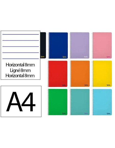 CUADERNO FOLIO TAPA BLANDA 80H 75 GRS RAYADA  CSUR 08237 / 171887 (10)
