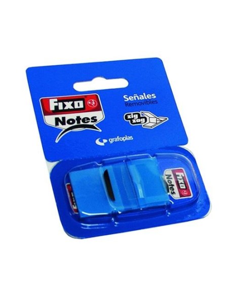 BANDERITAS FIXO NOTES CON DISPENSADOR 50 HOJAS  AZUL GRAFOPLAS  65006630