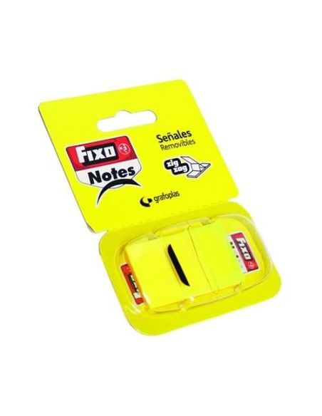 BANDERITAS FIXO NOTES CON DISPENSADOR 50 HOJAS  AMARILLO GRAFOPLAS  65006660
