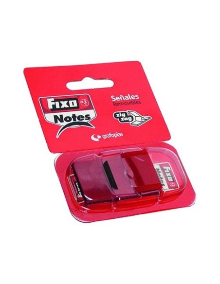 BANDERITAS FIXO NOTES CON DISPENSADOR 50 HOJAS  ROJO GRAFOPLAS  65006651