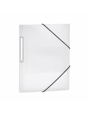 CARPETA CON GOMAS  Y SOLAPA  P.P. RAYAS DIAGONALES  BLACKLINE TRANSPARENTE GRAFOPLAS 04800400 (6)