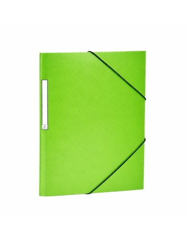 CARPETA CON GOMAS  Y SOLAPA  P.P. RAYAS DIAGONALES  BLACKLINE VERDE GRAFOPLAS 04800420 (6)