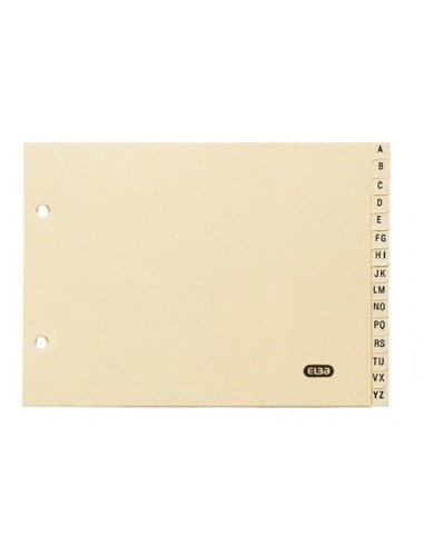 SEPARADOR ABECEDARIO 4º APAISADO CARTULINA 180GR. BEIGE HAMELIN 100580245