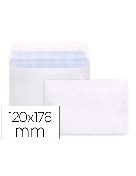 SOBRE 120X176 BLANCO  AUTODEX 90GRS POR UNIDAD  SAM 247510