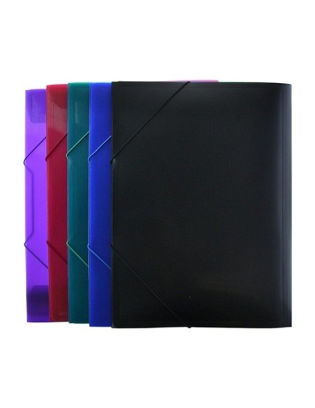 CARPETA 4º CON GOMAS Y SOLAPAS P.P.COLORES SURTIDOS POESSA 310987