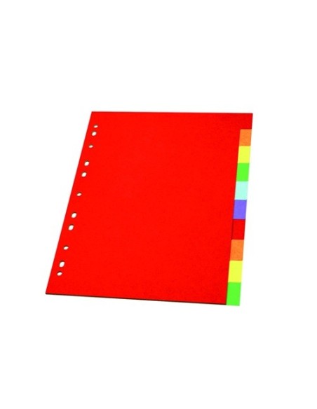SEPARADOR PLASTICO A4 10 COLORES BISMARK  POESSA 323647
