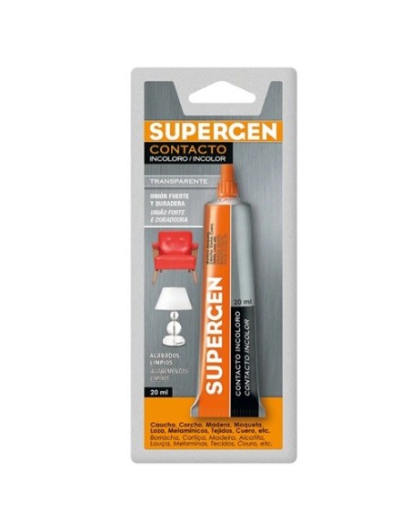 PEGAMENTO SUPERGEN CONTACTO INCOLORO 20ML TESA 62601-00000-03