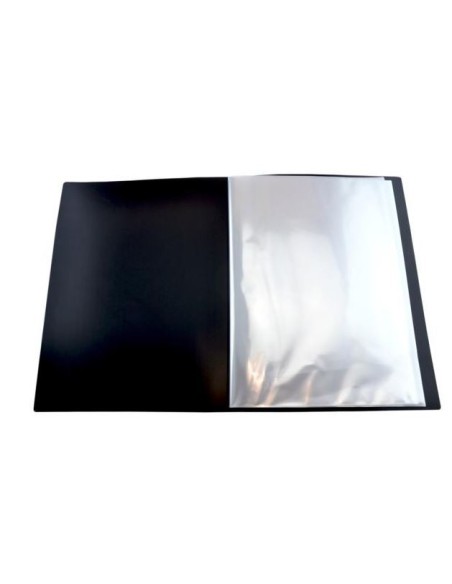 CARPETA FLEXIBLE 20  FUNDAS A3  DE LUXE HFP NEGRA 12168