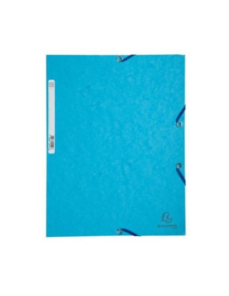 CARPETA GOMAS 3 SOLOPAS EXACOMPTA AZUL CLARO EXACLAIR 55519E