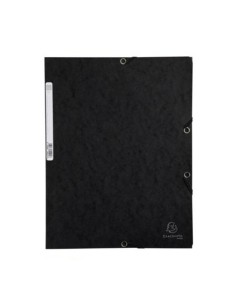 CARPETA GOMAS 3 SOLAPAS EXACOMPTA NEGRO EXACLAIR 55501E