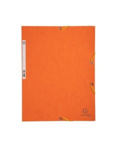 CARPETA GOMAS 3 SOLAPAS EXACOMPTA NARANJA EXACLAIR 55504E