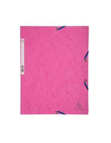 CARPETA GOMAS 3 SOLAPAS EXACOMPTA ROSA EXACLAIR 55520E