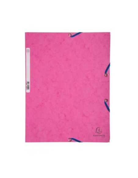 CARPETA GOMAS 3 SOLAPAS EXACOMPTA ROSA EXACLAIR 55520E