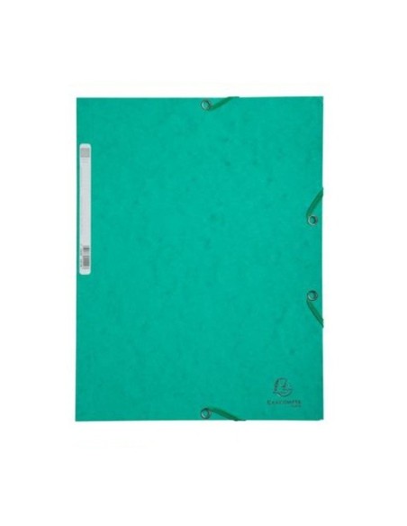 CARPETA GOMAS 3 SOLAPAS EXACOMPTA VERDE EXACLAIR 55503E