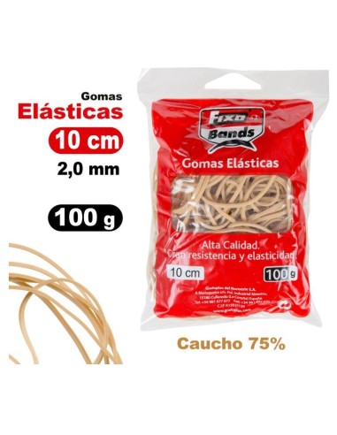 GOMAS ELASTICAS 100GR Nº10 GRAFOPLAS 00045340